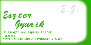 eszter gyurik business card